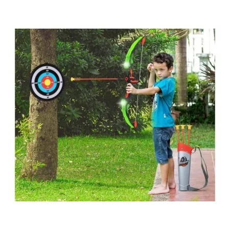 Zestaw Łuczniczy, Łuk Świecący W Ciemności + Akcesoria, Strzały, Tarcza-1646974