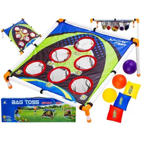 Gra Zręcznościowa Rzutki, Rzut Do Celu, Woreczki, Piłeczki