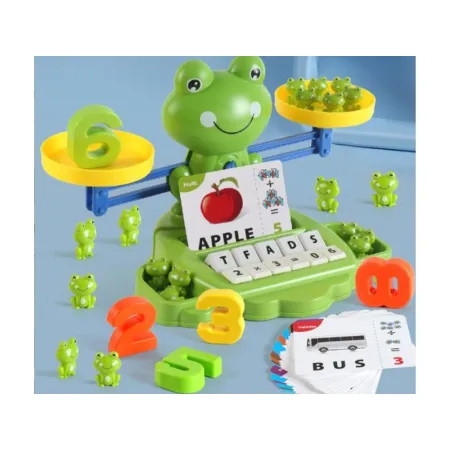Gra Nauka Liczenia Oraz Angielskiego - Równoważnia Waga Szalkowa Żabka Żaba - Frog Balance-1647011
