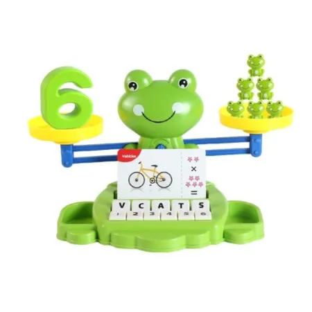 Gra Nauka Liczenia Oraz Angielskiego - Równoważnia Waga Szalkowa Żabka Żaba - Frog Balance-1647012
