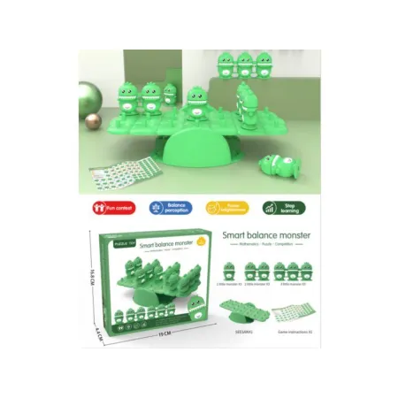 Edukacyjna Gra Matematyczna Logiczna Balansujące Potworki, Równoważnia, Huśtawka MONSTER-1647023