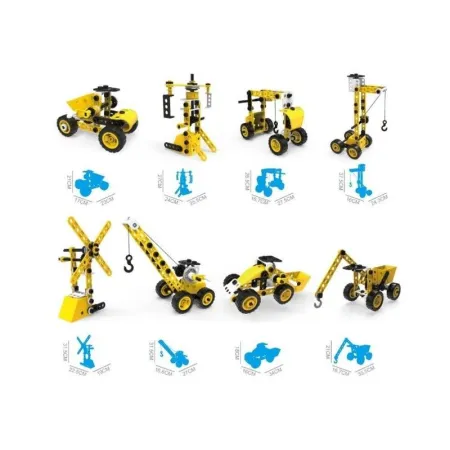Klocki Konstrukcyjne, Maszyny, Pojazdy Budowlane, Auto, Samochód Do Rozkręcania I Skręcania 8w1-1647042