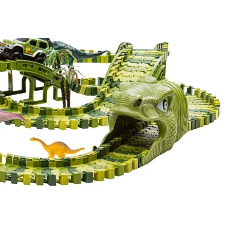 Duży Tor Samochodowy, Wyścigowy - Park Dinozaurów 270 El. ( 240 + 30 )-1647060