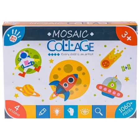 Kreatywna Układanka, Mozaika, Kolaż Klocki DIY-1647116