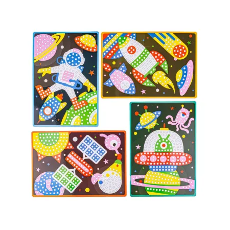 Kreatywna Układanka, Mozaika, Kolaż Klocki DIY-1647117