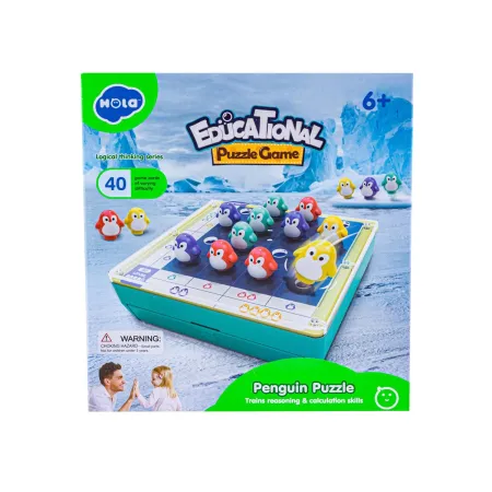 Gra Sudoku, Edukacyjne Puzzle, Klocki, Logiczna Układanka Pingwiny-1647144