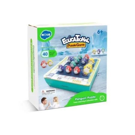 Gra Sudoku, Edukacyjne Puzzle, Klocki, Logiczna Układanka Pingwiny-1647150