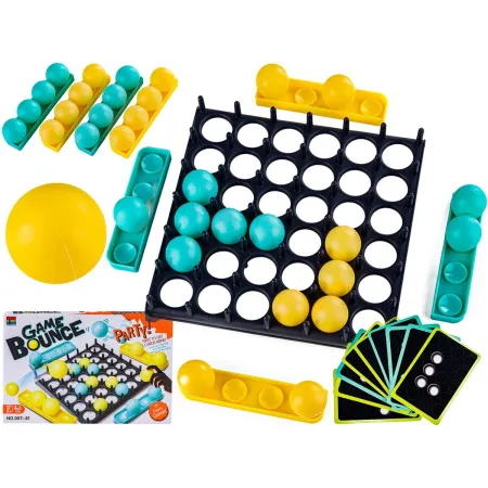 Rodzinna Gra Zręcznościowa BOUNCE GAME, Układanka, Karty, Piłeczki