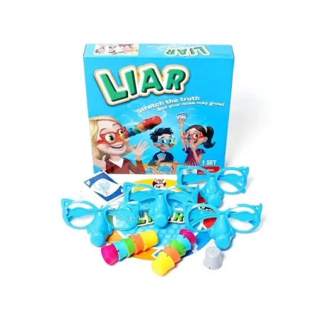 Gra Rodzinna Kłamca, Kłamczuch, LIAR, Karty, Pinokio Okulary I Nos-1647228