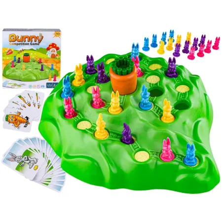 Rodzinna Gra Planszowa WYŚCIGI KRÓLICZKÓW, Wyścig Po Marchewkę, Bunny Game