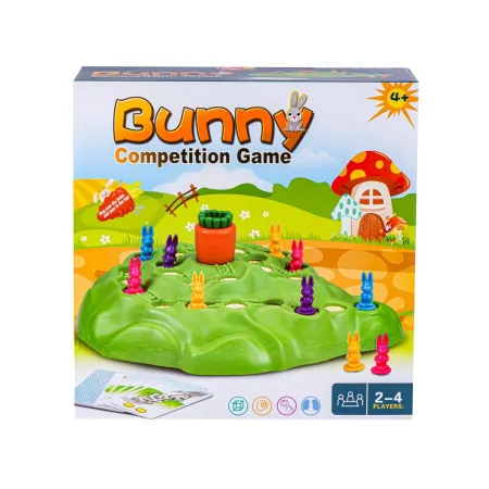 Rodzinna Gra Planszowa WYŚCIGI KRÓLICZKÓW, Wyścig Po Marchewkę, Bunny Game-1647263