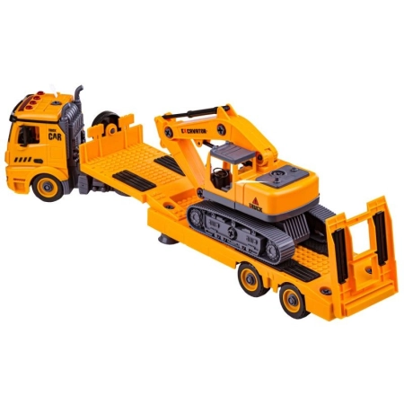 Ciężarówka, Koparka, Samochód, Laweta Do Rozkręcania, Transporter 79 Elementów Auto Do Skręcania-1647283