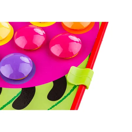 Edukacyjna Guzikowa Układanka, Puzzle, Mozaika, Plansze + Kolorowe Guziczki Klocki-1647379