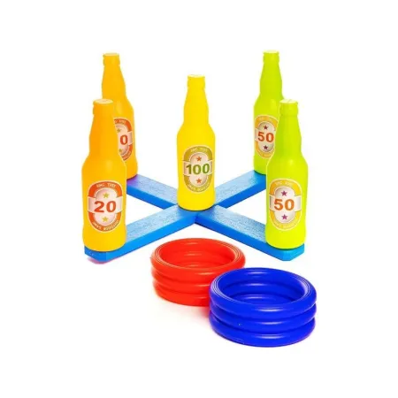 Gra Zręcznościowa, Rzucanie Obręczą, Ringo, Kolorowe Butelki I Obręcze Traf Do Celu-1647393