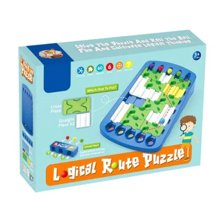 Edukacyjna, Logiczna Gra, Układanka, Puzzle, Tor Dla Kulek-1647442