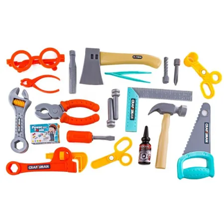 Klocki konstrukcyjne W Kuferku, Kreatywna Układanka 82 El, Narzędzia-1647460