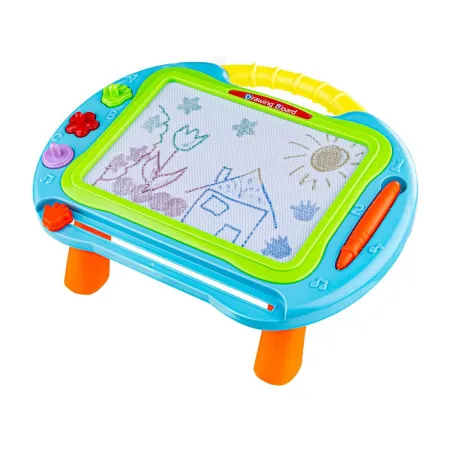 Tablica Edukacyjna, Magnetyczna 2w1, Znikopis, Stolik Pisak Stempelki-1647528