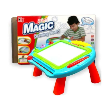 Tablica Edukacyjna, Magnetyczna 2w1, Znikopis, Stolik Pisak Stempelki-1647534