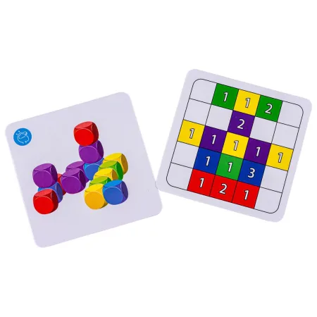 Logiczna Gra Na Refleks Klocki Karty Fiszki Two Player Game DWÓCH GRACZY-1647557
