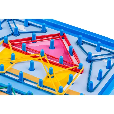 Edukacyjna Gra Zręcznościowa Układanka Kolorowe Gumki Sznurek Hook Picture Game Karty-1647573