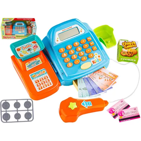 Edukacyjna sklepowa kasa fiskalna - Waga Kalkulator Czytnik Kodów Akcesoria