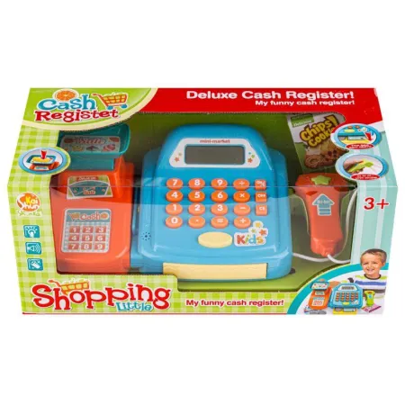 Edukacyjna sklepowa kasa fiskalna - Waga Kalkulator Czytnik Kodów Akcesoria-1647605