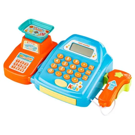 Edukacyjna sklepowa kasa fiskalna - Waga Kalkulator Czytnik Kodów Akcesoria-1647606