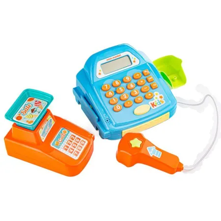 Edukacyjna sklepowa kasa fiskalna - Waga Kalkulator Czytnik Kodów Akcesoria-1647607