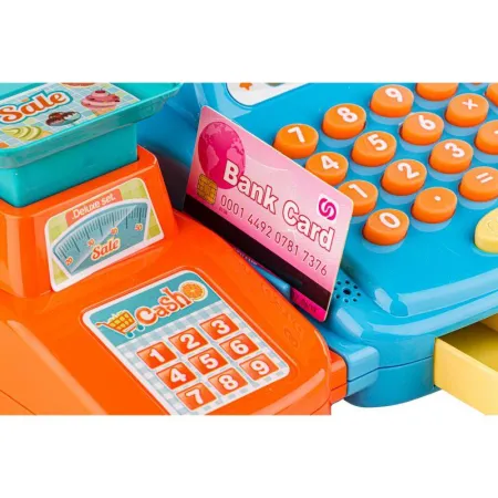 Edukacyjna sklepowa kasa fiskalna - Waga Kalkulator Czytnik Kodów Akcesoria-1647608