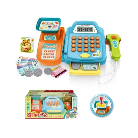 Edukacyjna sklepowa kasa fiskalna - Waga Kalkulator Czytnik Kodów Akcesoria-1647611