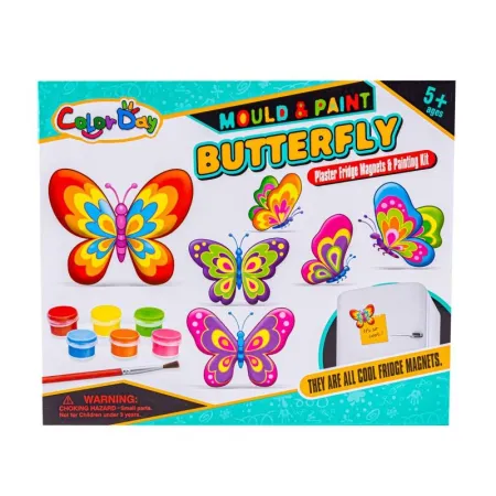 Kreatywny Zestaw Stwórz Magnes, Odlew DIY KOLOROWE MOTYLKI Zrób To Sam-1647642