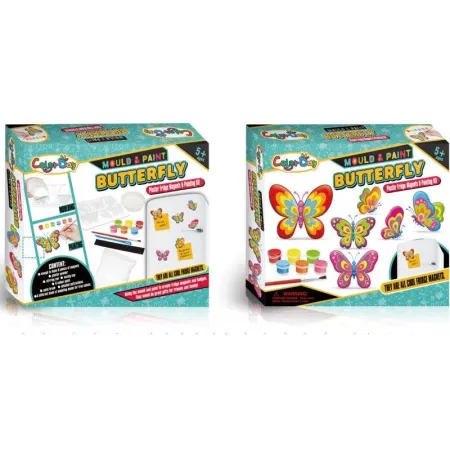 Kreatywny Zestaw Stwórz Magnes, Odlew DIY KOLOROWE MOTYLKI Zrób To Sam-1647650