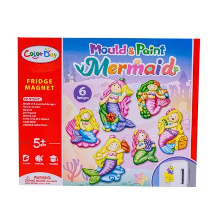 Kreatywny Zestaw Stwórz Magnes, Odlew DIY KOLOROWE SYRENKI Zrób To Sam-1647652