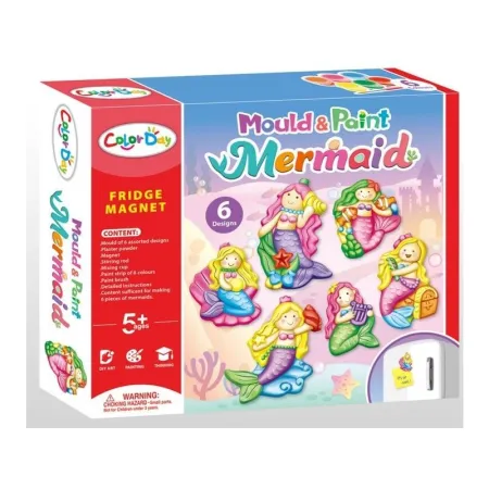 Kreatywny Zestaw Stwórz Magnes, Odlew DIY KOLOROWE SYRENKI Zrób To Sam-1647659