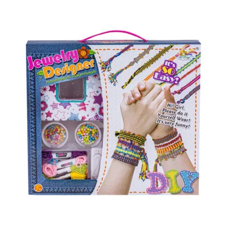 Zestaw Do Tworzenia Biżuterii, Bransoletek, Koraliki, Nitki + Akcesoria-1647757