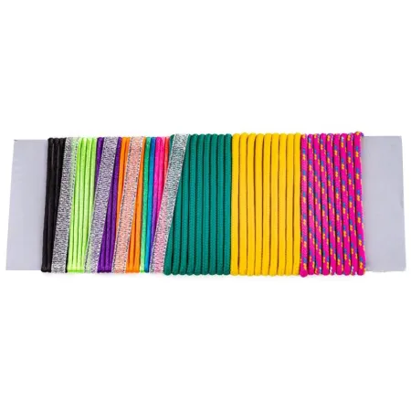 Zestaw Do Tworzenia Biżuterii, Bransoletek, Kolorowe Sznurki + Akcesoria-1647771