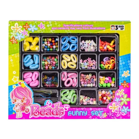 Zestaw Do Tworzenia Biżuterii I Ozdób Do Włosów, Gumki, Koraliki + Akcesoria-1647784