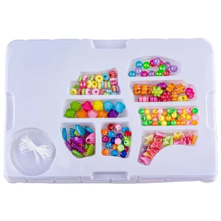 Zestaw Do Tworzenia Biżuterii, Bransoletek, Naszyjników, Kolorowe Koraliki-1647797