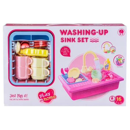 Zlewozmywak Z Kranem, Zlew Do Mycia Naczyń + Akcesoria RÓŻOWY-1647802