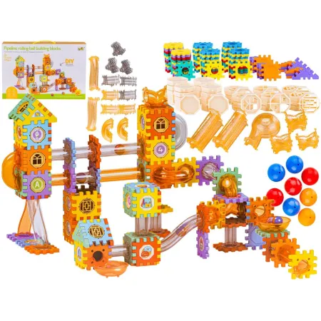 Klocki Konstrukcyjne, Tor Kulkowy Dla Kulek 226 Elementów Kulodrom