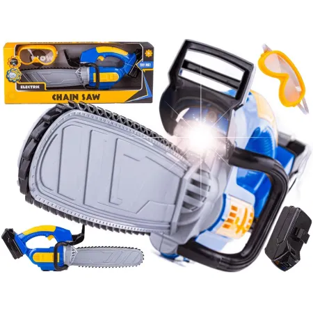 Zabawkowa Piła Łańcuchowa, Motorowa Dla Małego Drwala + Okulary