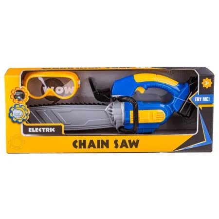 Zabawkowa Piła Łańcuchowa, Motorowa Dla Małego Drwala + Okulary-1647875