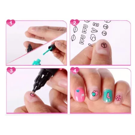 Zestaw do stylizacji paznokci, Manicure, Lakiery, Suszarka + Akcesoria-1647907