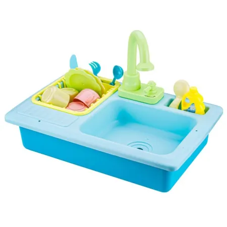 Zlewozmywak Z Kranem, Zlew Do Mycia Naczyń + Akcesoria NIEBIESKI-1647921