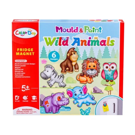 Kreatywny Zestaw Stwórz Magnes, Odlew DIY DZIKIE ZWIERZĘTA Zrób To Sam-1647927
