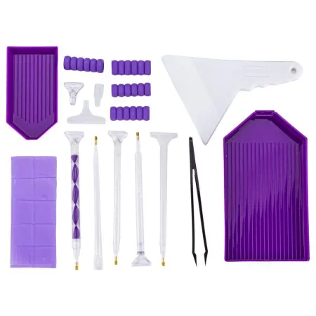 Akcesoria Haft Diamentowy, KOLOROWE ETUI + 60 Pojemników + Akcesoria Zestaw Do Diamond Painting-1648064