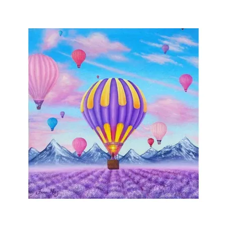 Haft Diamentowy, Obraz, Mozaika Diamentowa Diamond Painting, LOT BALONEM 30x30cm