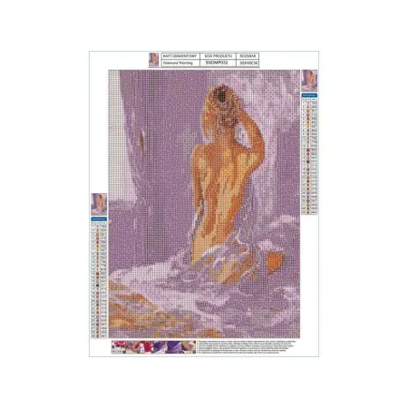 Haft Diamentowy, Obraz, Mozaika Diamentowa Diamond Painting, SUBTELNY AKT 30x40cm-1648199