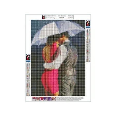 Haft Diamentowy, Obraz, Mozaika Diamentowa Diamond Painting, POD PARASOLEM 30x40cm-1648219