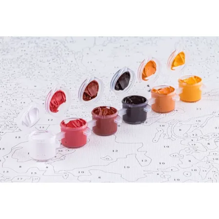 OBRAZ MALOWANIE PO NUMERACH RAMA 40x50cm SUBTELNY AKT-1648258